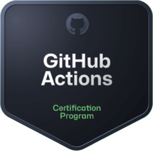 GitHub Actions certification badge