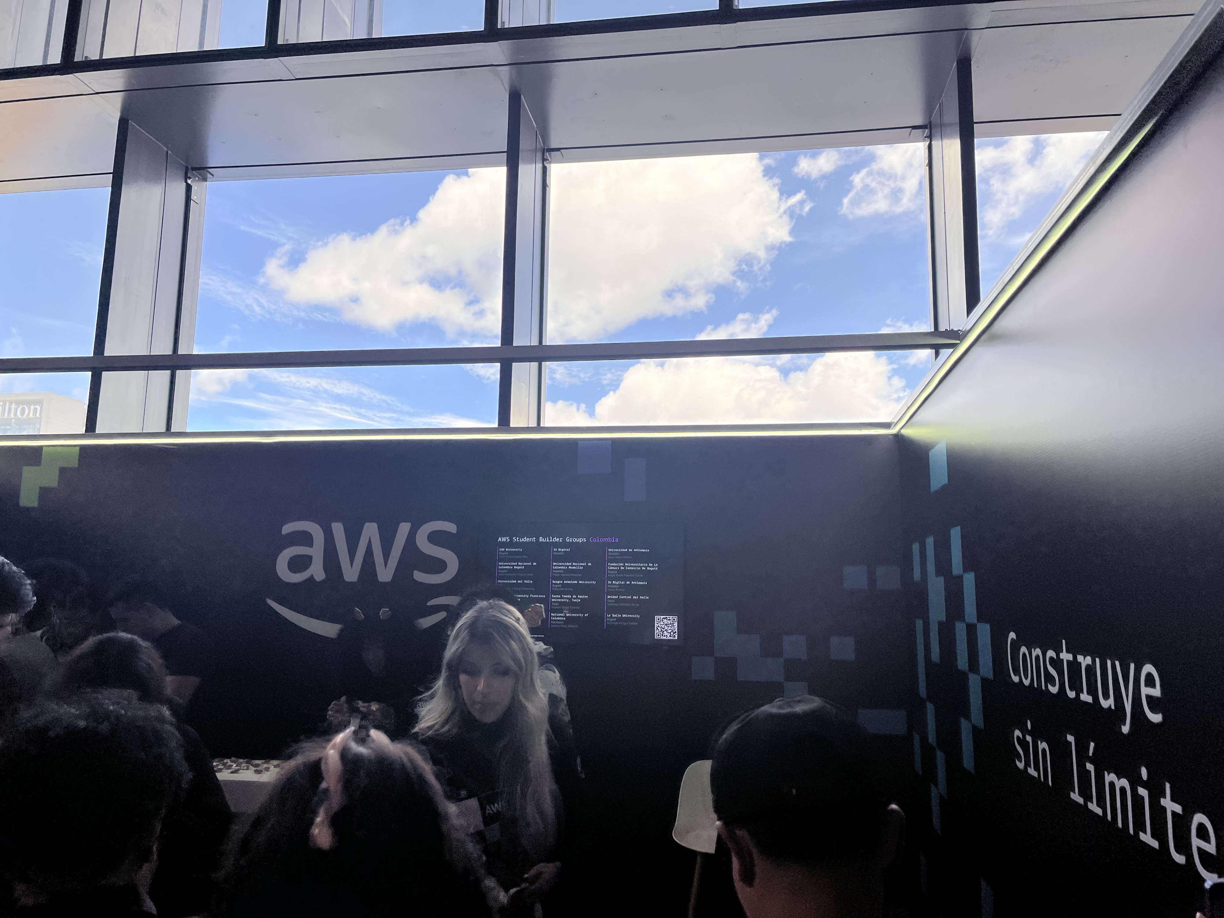 AWS booth at Platzi Conf Bogotá